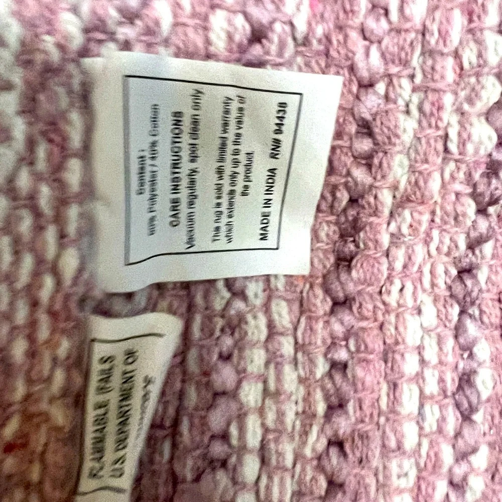 Luxury Shag Pink blush dusty rose Bath Mat / Rug 27x42